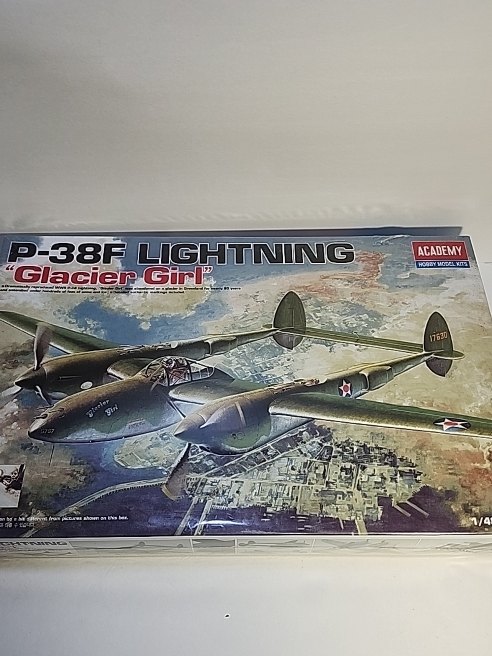 Academy P-38F Lightning 'Glacier Girl' Military Model Kit